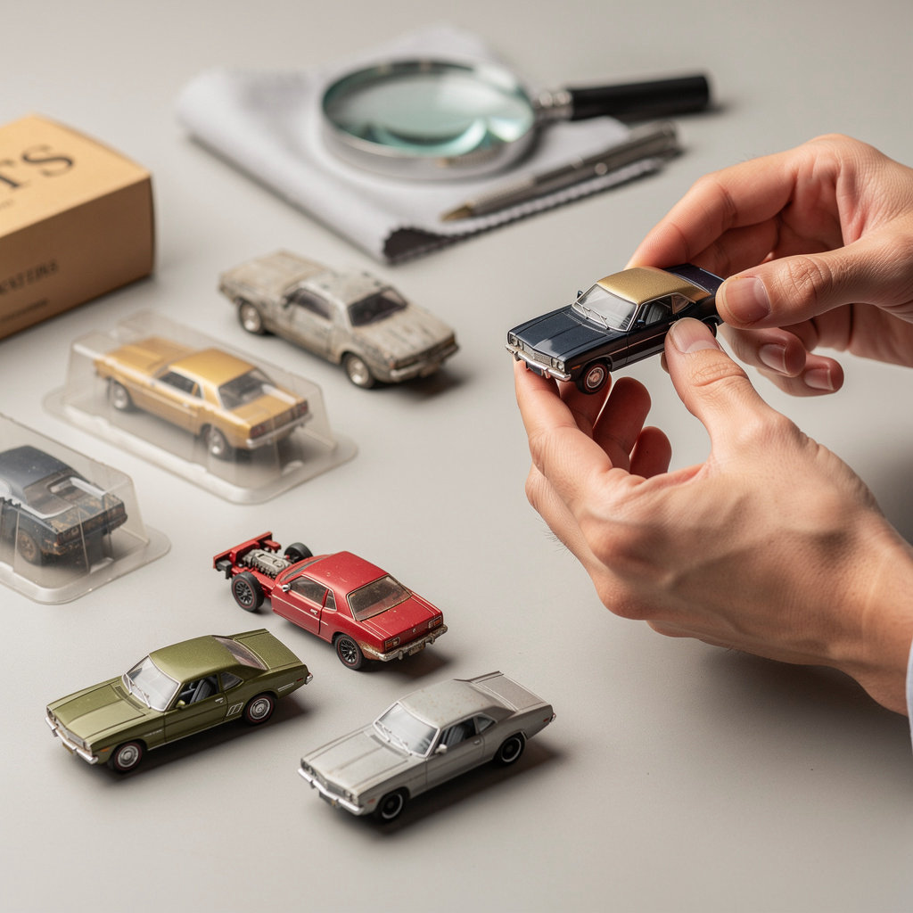 Hotwheels Reseller authenticity guide showing detailed Hot Wheels base markings and Redline wheel inspection for collectors